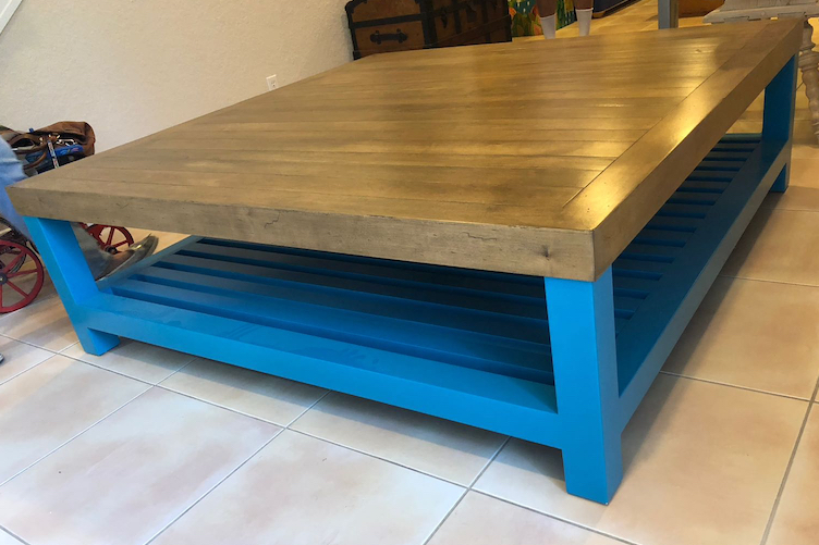 Blue coffee table 2